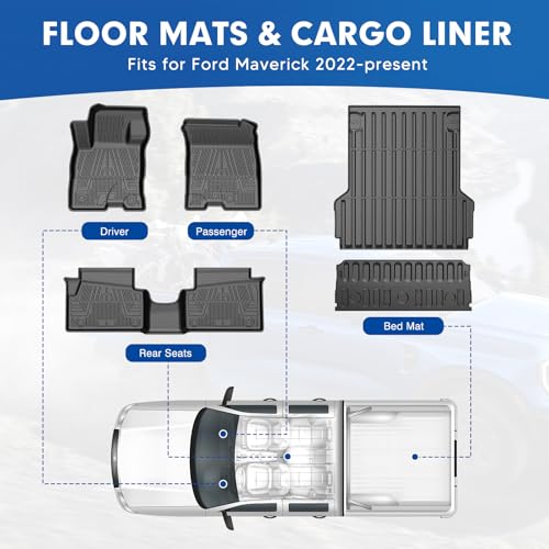 Floor Mat & Bed Mat for Ford Maverick 2022