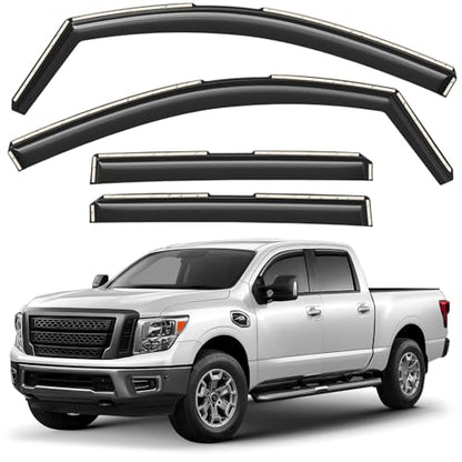 Window Deflectors Smoke Tinted in (4 Count)
