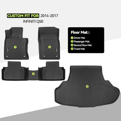 All Weather TPE Floor Mat Set for 2014