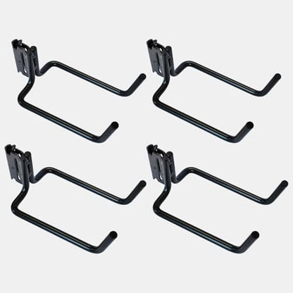 4-Pack E-Track Double J Hooks, 5.5-Inch Deep x 4-Inch Wide (4 Count)