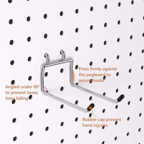 Heavy Duty Pegboard Hooks 30 Pack (30 Count)