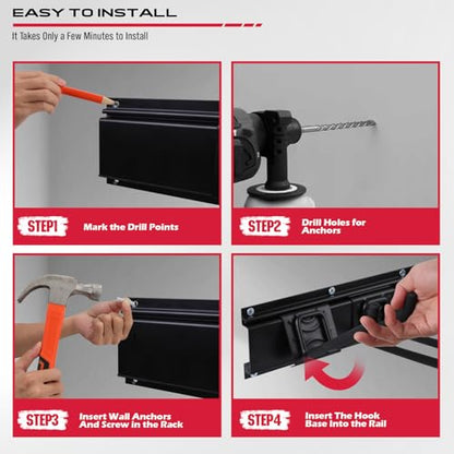48" Heavy Duty Garage Wall Organizer (62 Count)