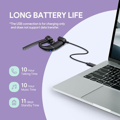 Single Ear Bluetooth Headsets BH71 Lite Wireless Earpiece Teams PC