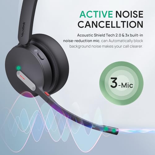 WH64 Dual DECT Bluetooth Wireless Headset for Phone PC Mobile Teams