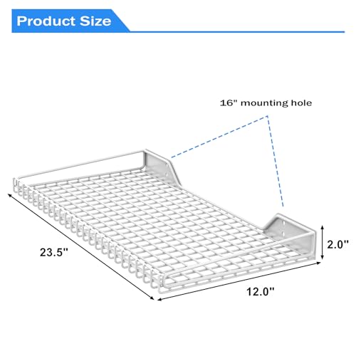 2 Pack Wall Mounted Storage Shelves