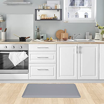 Kitchen Mat Cushioned Anti Fatigue Rug 17.3"x28" Waterproof Non Slip Standing Desk Mat Comfort Floor Mats for Kitchen House Sink Office