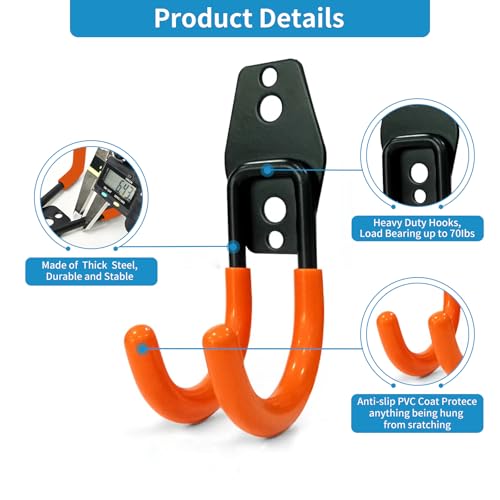 2 Pack Garage Storage Utility Hooks (2 Count)