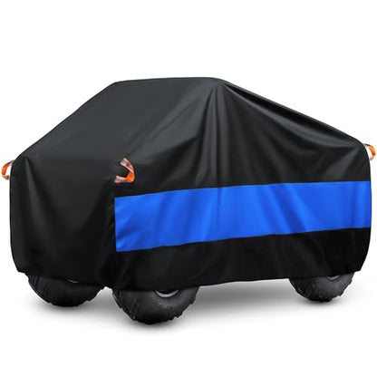 ATV Cover Waterproof Heavy Duty Universal Quad Cover Outdoor Storage Cover 4 Wheeler UV Protection for Polaris Yamaha Honda Suzuki Kawasaki