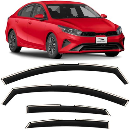 in Channel Extra Durable Rain Guards for Kia Forte 2019