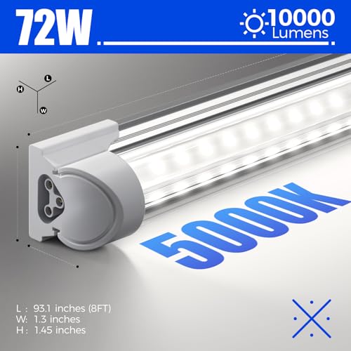 T8 LED Shop Lights 8FT (4 Count)