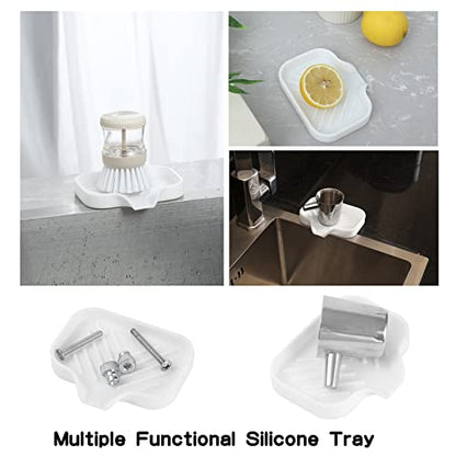 Silicone Soap Dish with Drain Spout