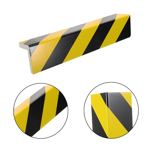 2 Packs 40 * 12.5 * 2cm Garage Wall Protector Foam Wall Corner Guard for Parking Garages Wall Edge Protector with Reflective Safety Stripe