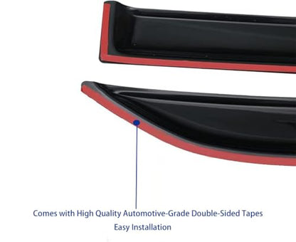 Window Visors Rain Guards Fits 2009