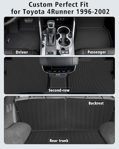 Floor Mats & Cargo Liner & Backrest Mat Custom for Toyota 4Runner 1996