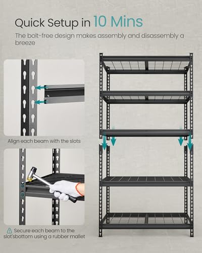 5 Tier Steel Storage Shelves