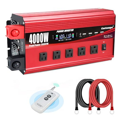 4000W Power Inverter 12V to 110V