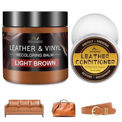 Leather Recoloring Balm with 100ml Mink Oil