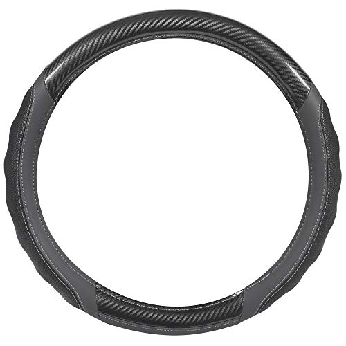 UltraSport Gray Carbon Fiber Steering Wheel Cover