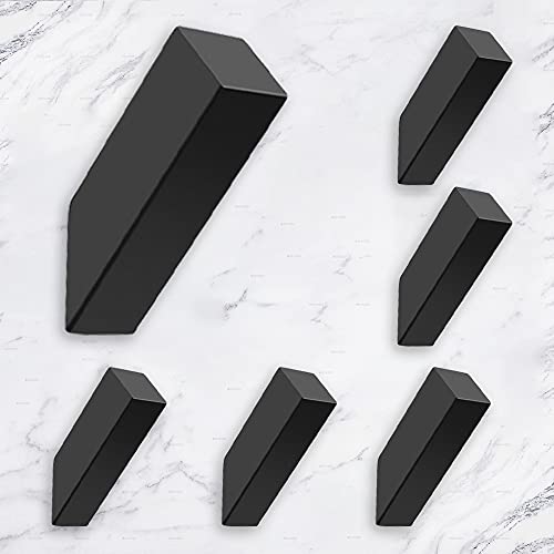 Black Towel Hooks (6 Count)
