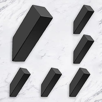 Black Towel Hooks (6 Count)