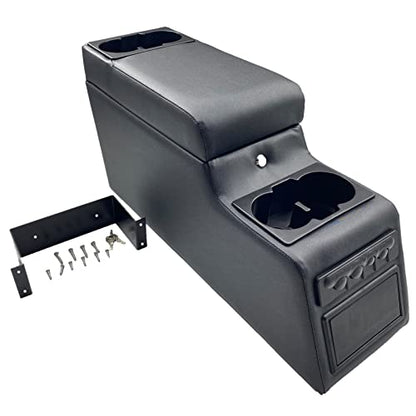 31515 Denim Black Deluxe Locking Center Console for Jeep CJ
