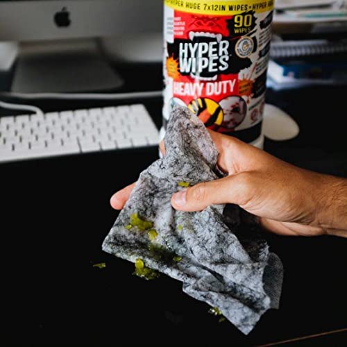 Hyper Wipes 6 Pack Heavy Duty Hand & Tool Cleaning Wipes (540 Count)