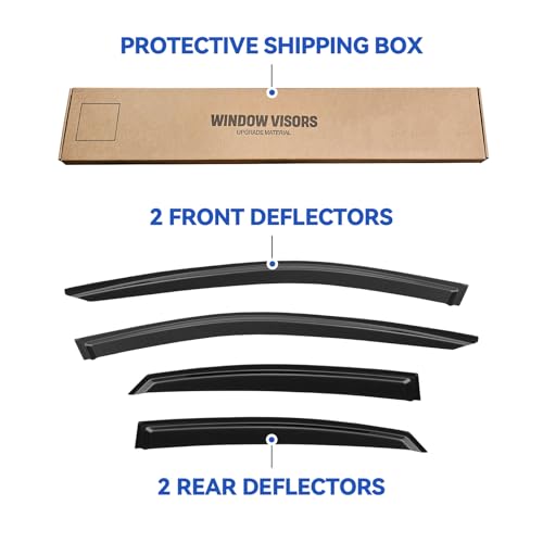 Window Visors Rain Guards for 2019 2020 2021 2022 2023 2024 Kia Forte