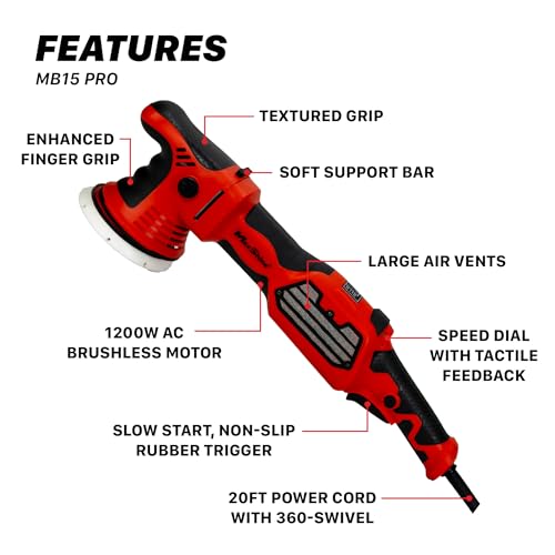 MB15 Pro Brushless Dual Action Polisher
