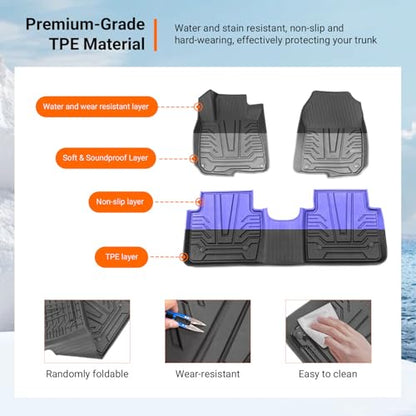 Floor Mats Cargo Mat Compatible with 2017