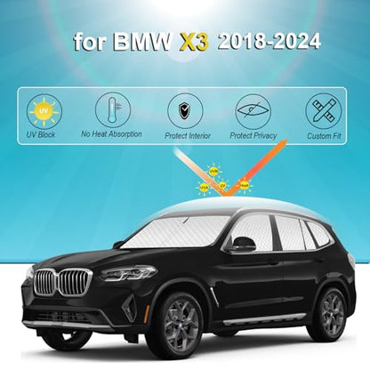 10pcs Thickened Sun Shade for BMW X3 2018 (10 Count)