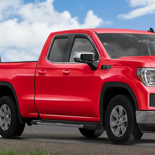 in Channel Extra Durable Rain Guards for Trucks GMC Sierra 1500 2019 (4 Count)