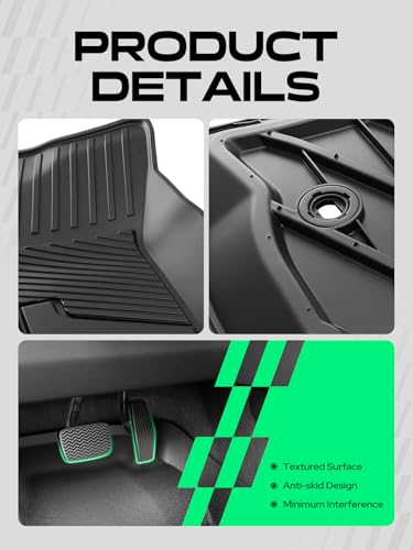 Automotive Floor Mats for Toyota Tacoma 2016 (3 Count)
