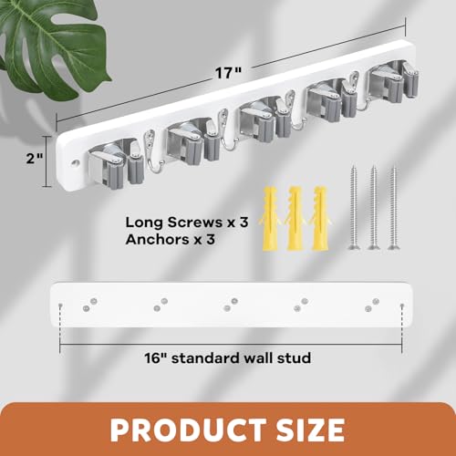 Broom Holder Wall Mount