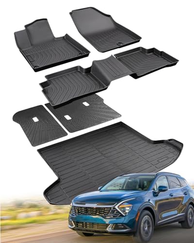 for Kia Sportage Floor Mats & Cargo Liner 2023 (4 Count)