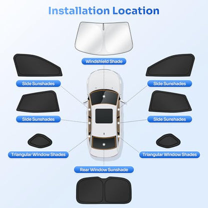 Sunshades for 2024 2025 2026 Chevrolet (8 Count)