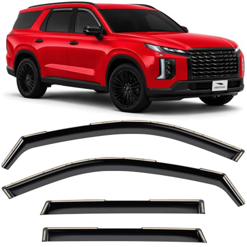 in Channel Extra Durable Rain Guards for Hyundai Palisade 2020