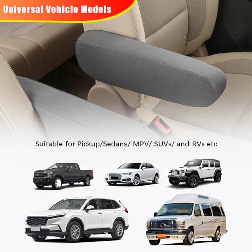 2PC Car Front Seat Armrest Covers
