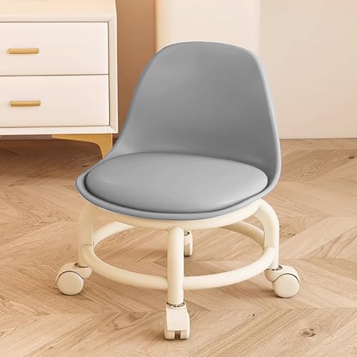 Low Rolling Stool with Wheels