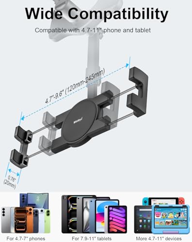 Rearview Mirror Tablet Holder for Car