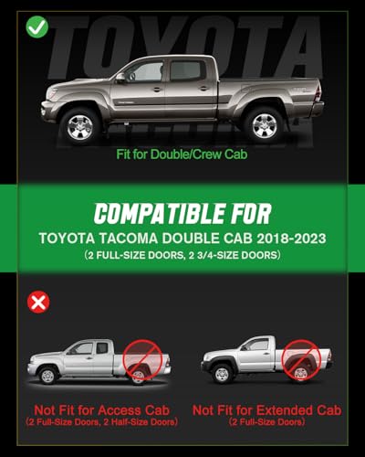 Floor Mats for Toyota Tacoma 2018 2019 2020 2021 2022 2023