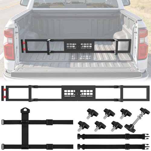 Truck Bed Divider with MOLLE Panel Aluminum Foldable Cargo Divider fit 2019