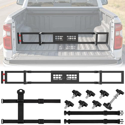Truck Bed Divider with MOLLE Panel Aluminum Foldable Cargo Divider fit 2019