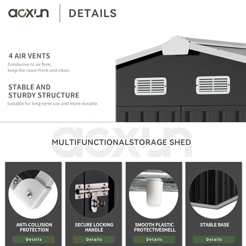 9.8x7.6 FT Shed Outdoor Storage Shed
