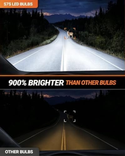 H4 Bulb 120000LM 900% Super Brighter For Uber (2 Count)