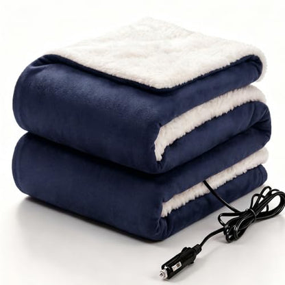 12 Volt Electric Portable Heated Car Blanket