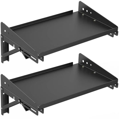 Garage Folding Storage Rack Shelves (2 Count)