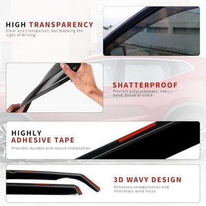in Channel Rain Guards Fit for 2015 (4 Count)