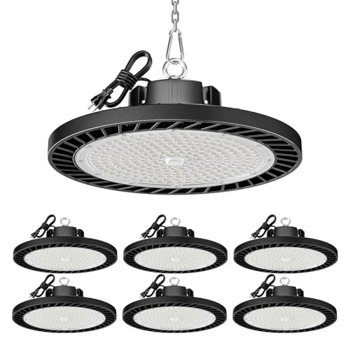 UFO LED High Bay Lights 5000K 150W 22500 LM 6 Pack (6 Count)