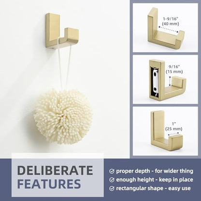 Brushed Gold Towel Hook