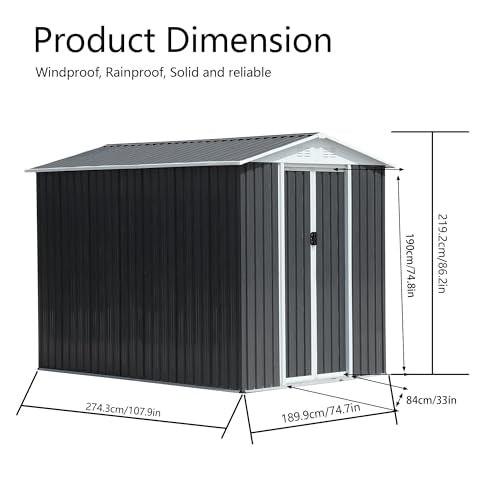6x9 FT Outdoor Storage Shed